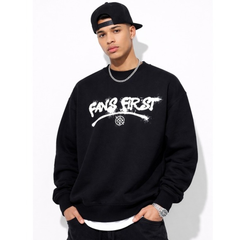 AS Colour Fans First Sweatshirt Mens Medium Black‎